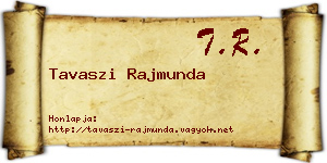 Tavaszi Rajmunda névjegykártya